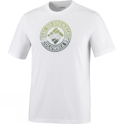 Tee Columbia CSC Tried and True Manga Corta Hombre - Blancas - Chile TCN471695